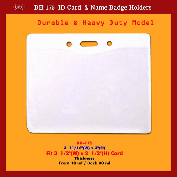 UMX Durable and Heavy Duty Credit Card Size Photo ID Card Holders Supply